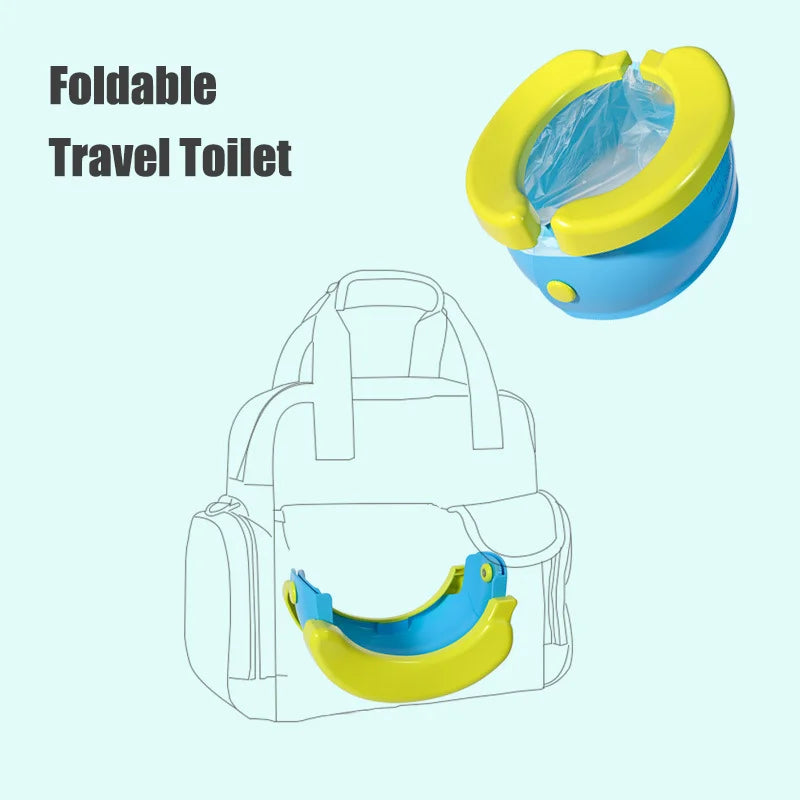 Orinal ideal para viajes, asiento de entrenamiento plegable para nuestros pequeños