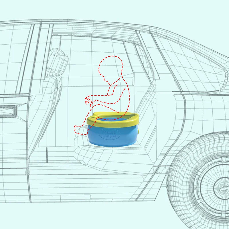 Orinal ideal para viajes, asiento de entrenamiento plegable para nuestros pequeños